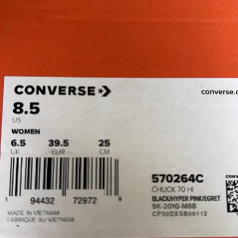 Converse Chuck 70 Hi ‘Digital Daze -Snakeskin’ WM 570264C
BLACK/HYPER PINK/EGRET - Picture 15 of 16